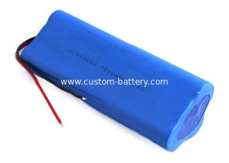 China Rechargeable Lithium Ion Battery Pack 18650 2S3P 7800mah 7.4V Li ion Battery supplier